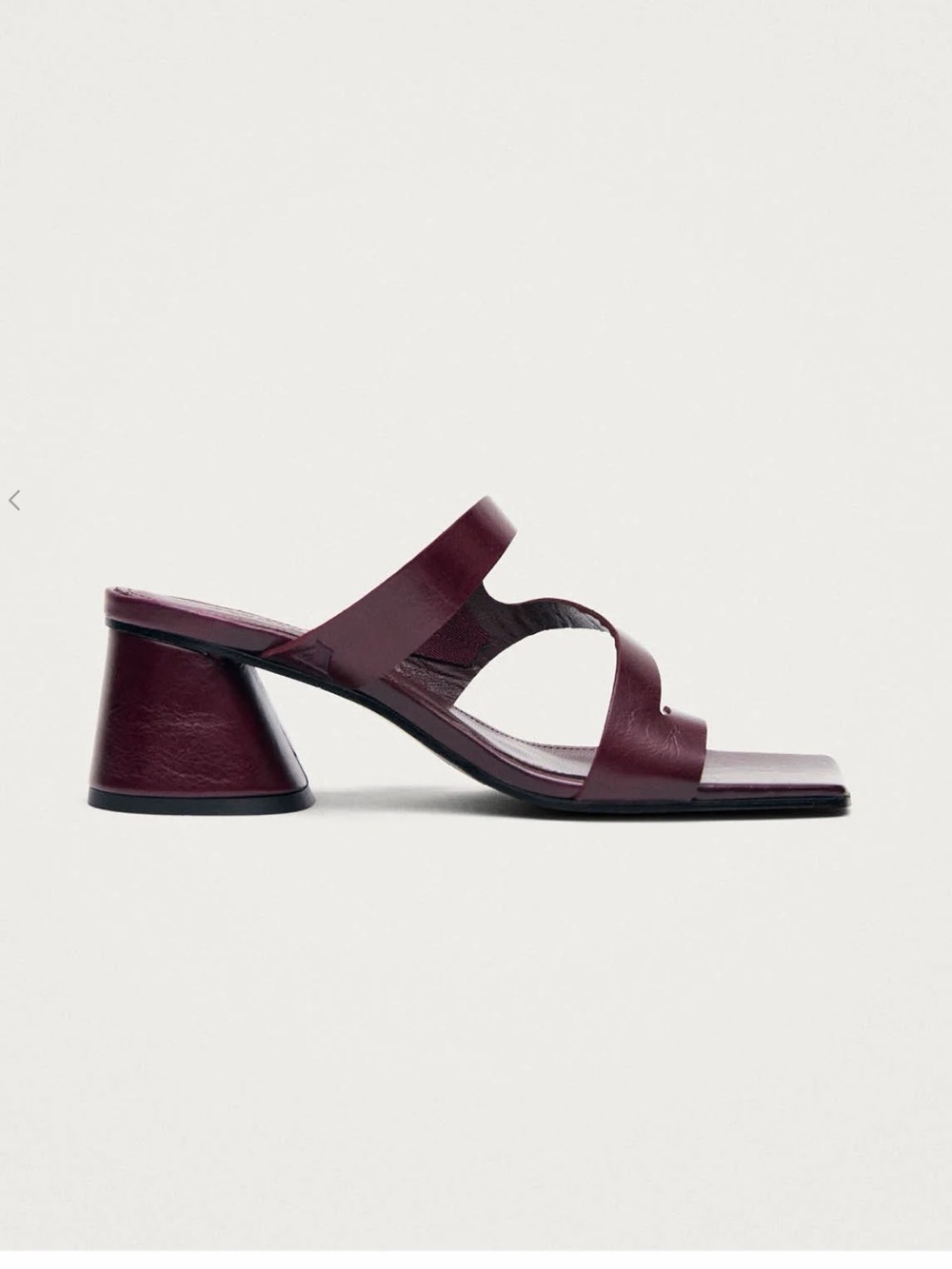 ORIELLE RIFT BURGUNDY LEATHER SANDALS Alohas
